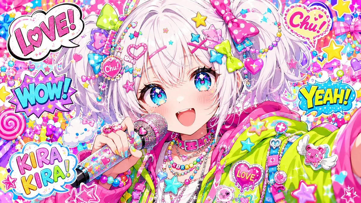 Kawaii Anime Pop Idol Banner