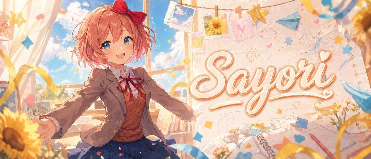 Sayori Classroom Anime Banner