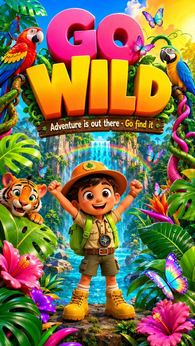 Tropical Jungle 3D Adventure Poster