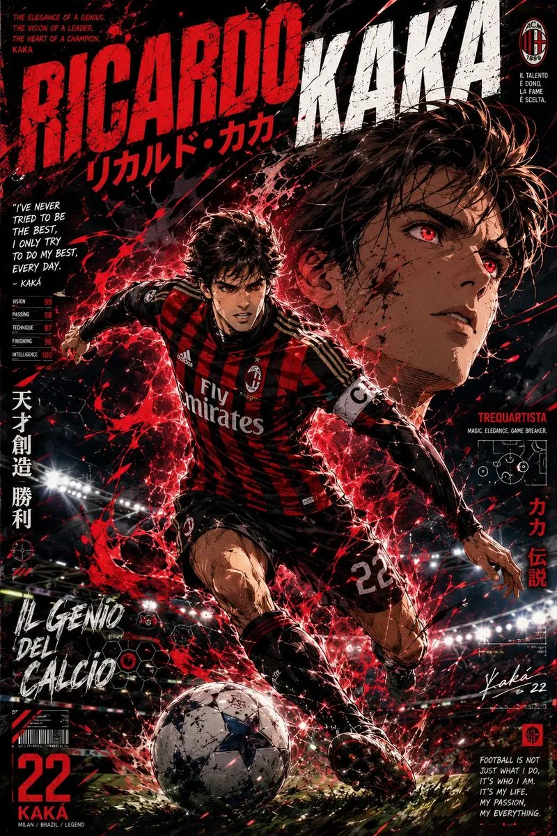 Anime Football Legend Cinematic Poster