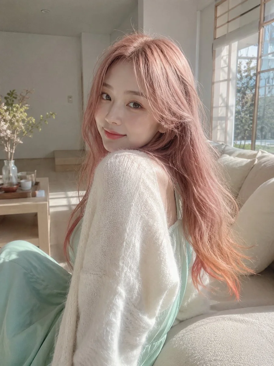 Cozy Morning Lifestyle Portrait with Privacy Block