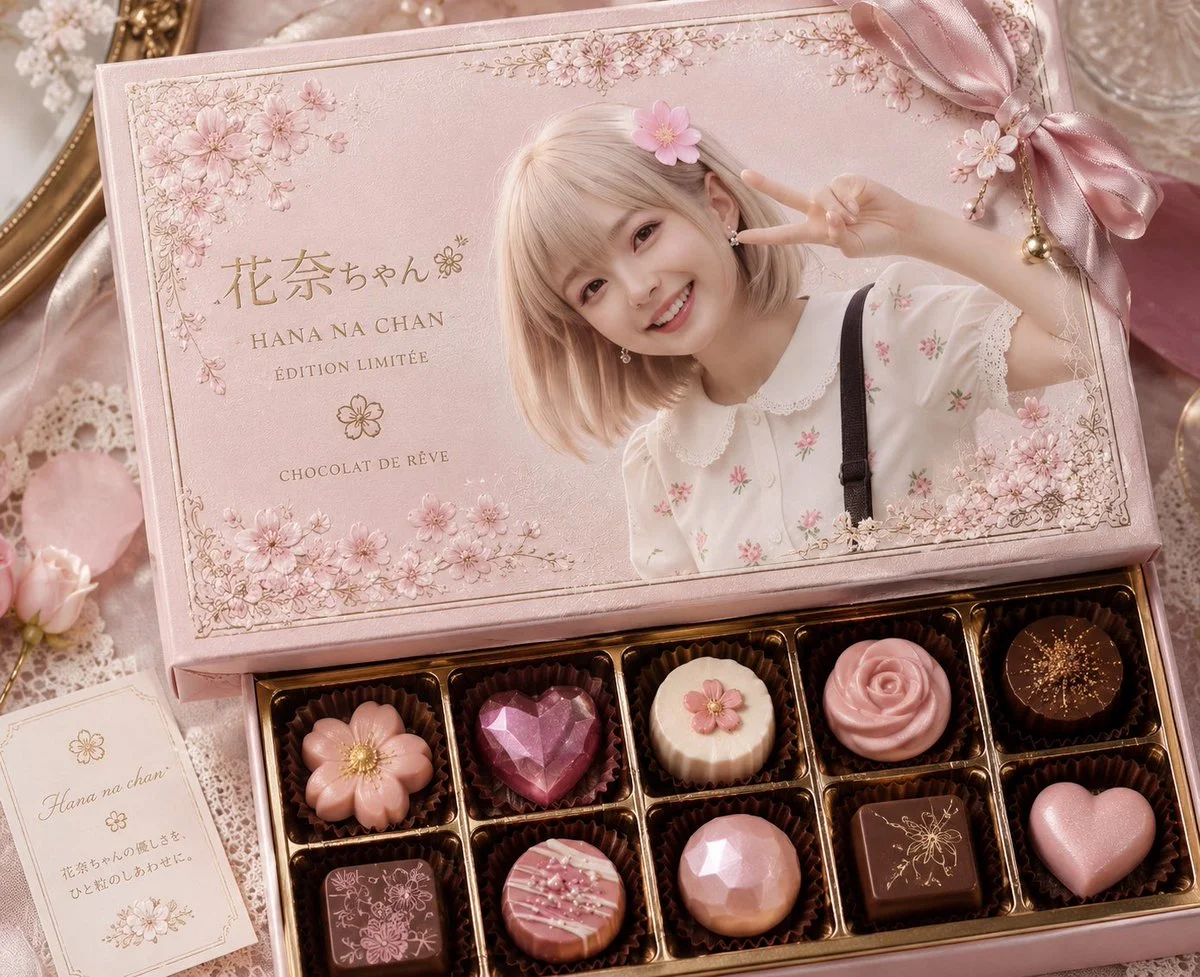 Pastel Pink Chocolate Gift Box