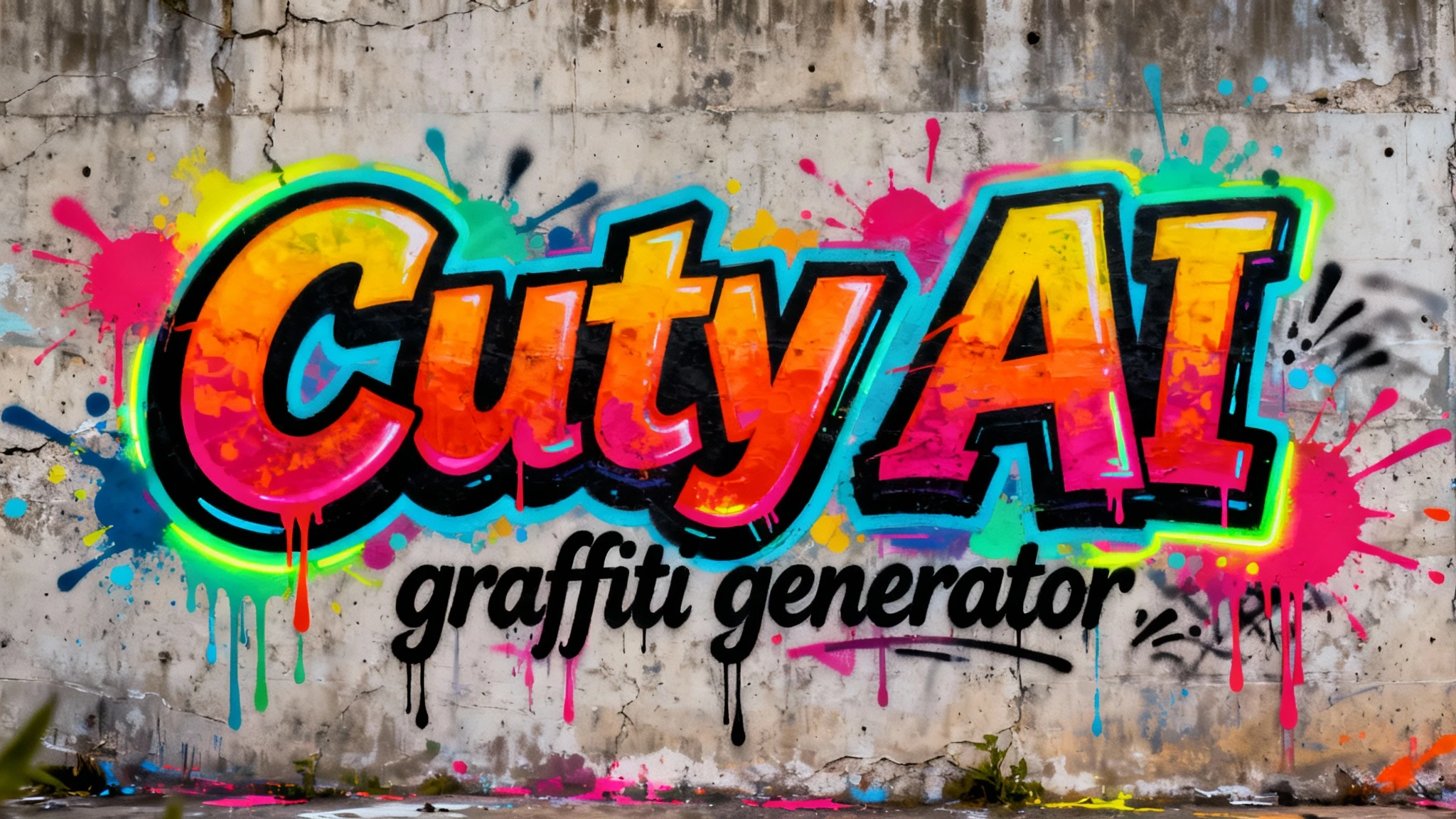 Transform Any Text into Vibrant Graffiti Art