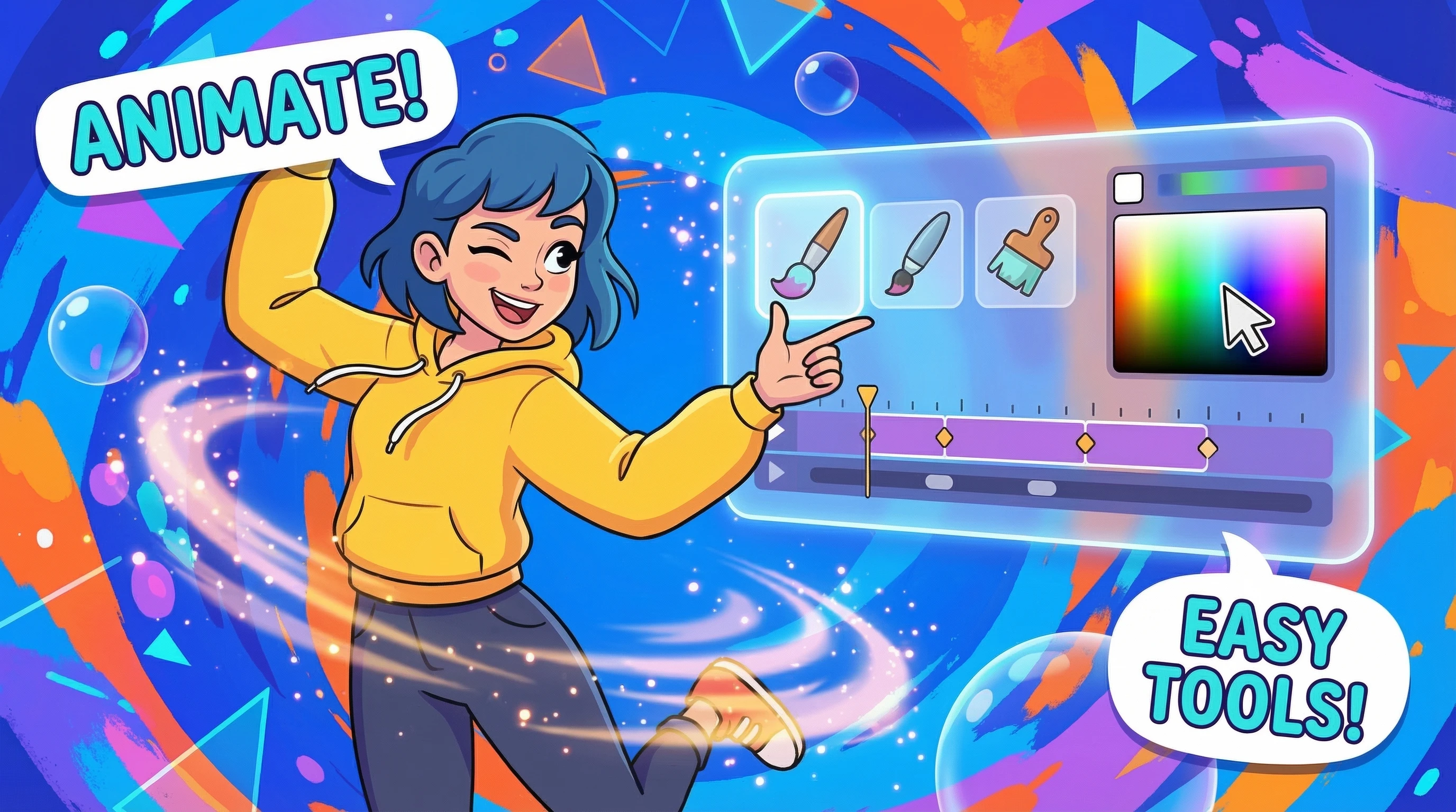 为2D图像添加动画 feature 1