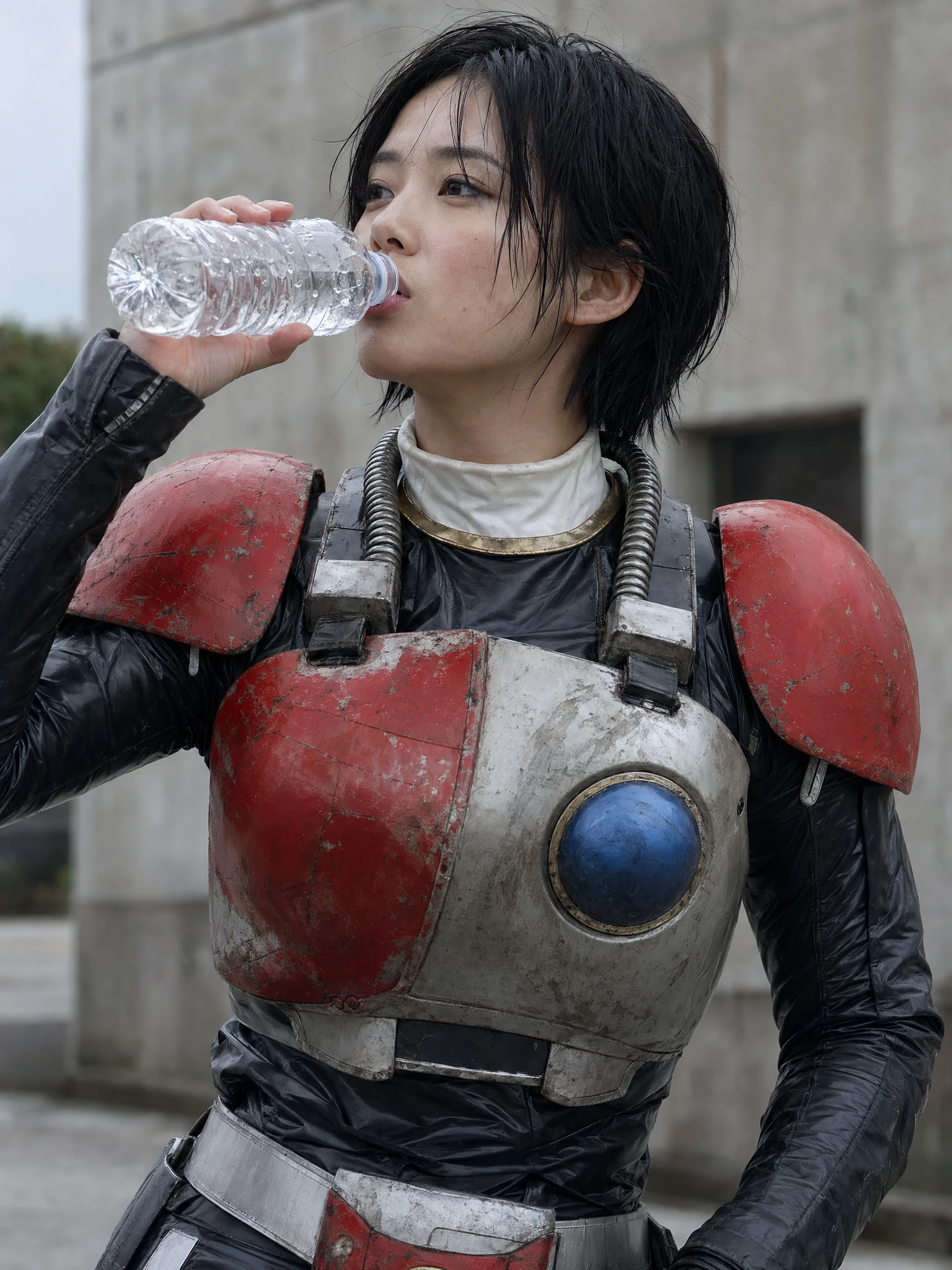 Comic / Storyboard - Retro Tokusatsu Armor Candid Portrait