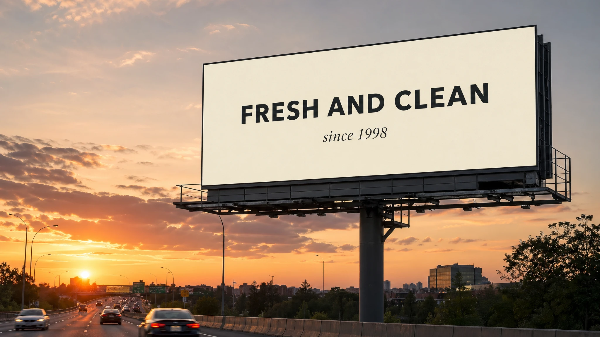 GPT Image 2 in-image text — billboard mockup with verbatim headline rendered correctly