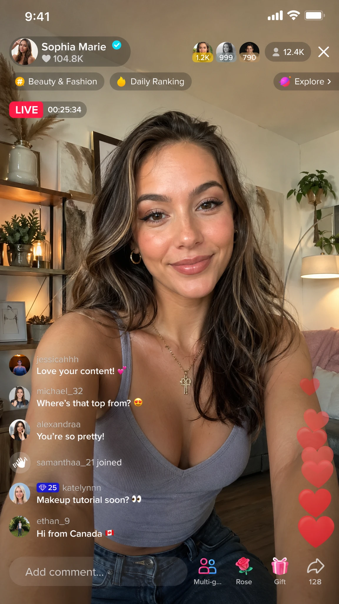 Live Streaming Screenshot