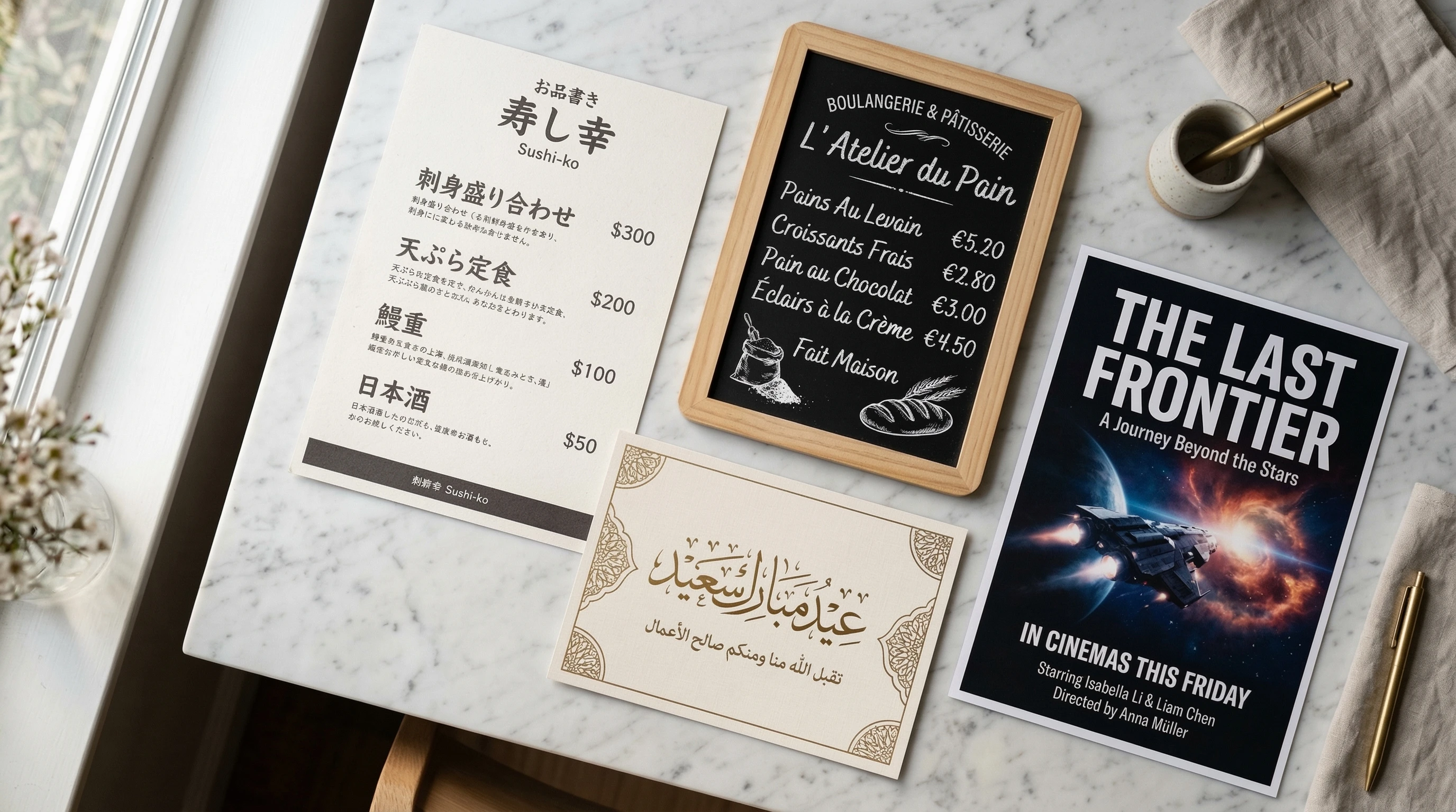 Accurate Multi-Language Text Rendering