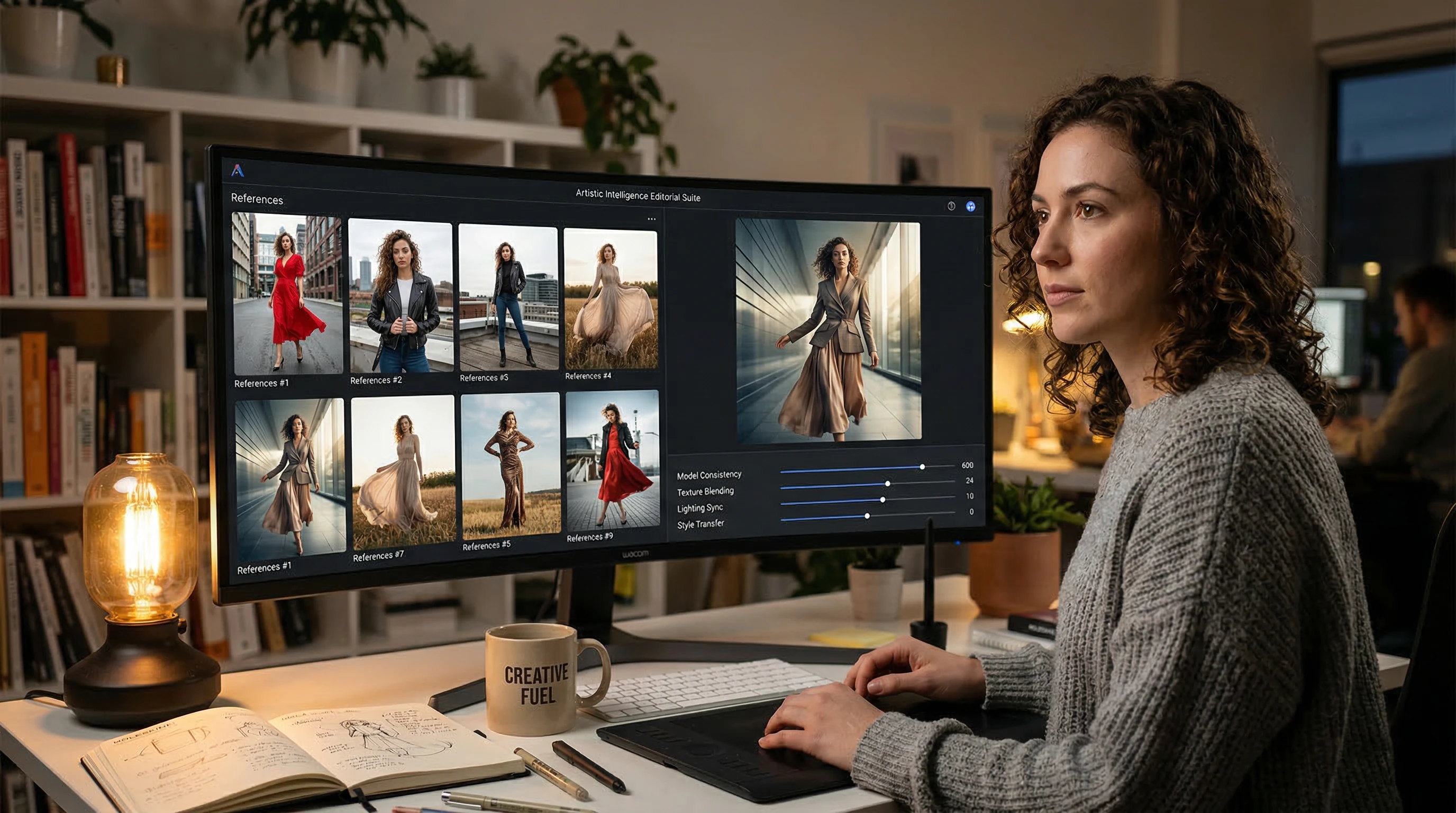 Natural Language Editing with Up to 14 Reference Images