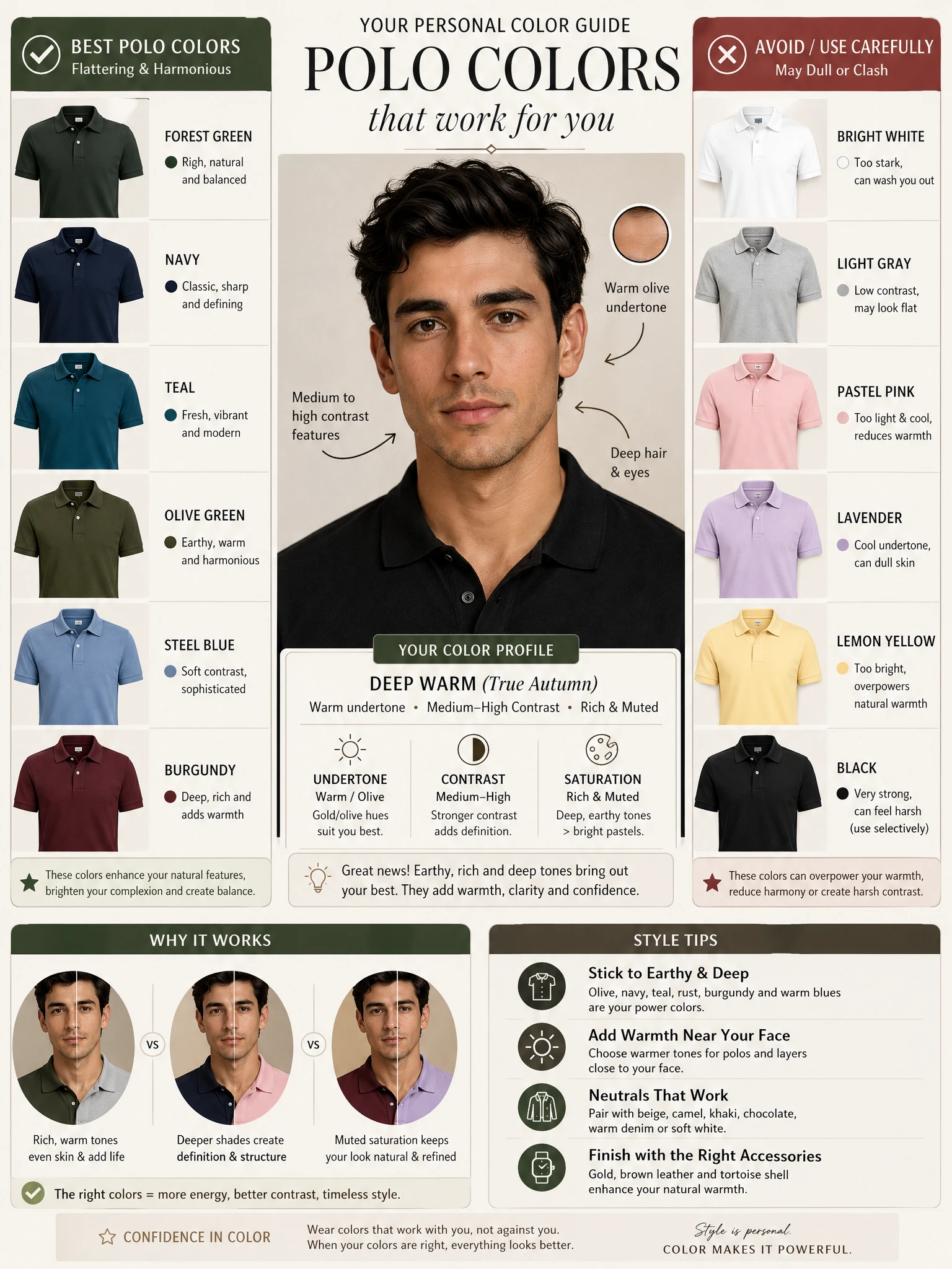 Polo Shirt Color Comparison Analysis