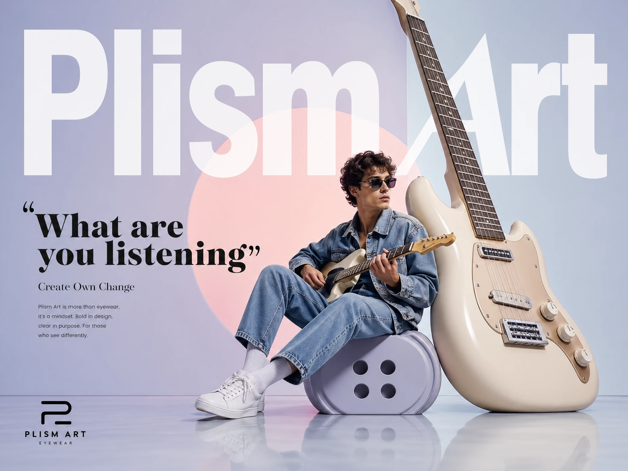 Product Marketing - Avant-Garde Fashion Eyewear Ad