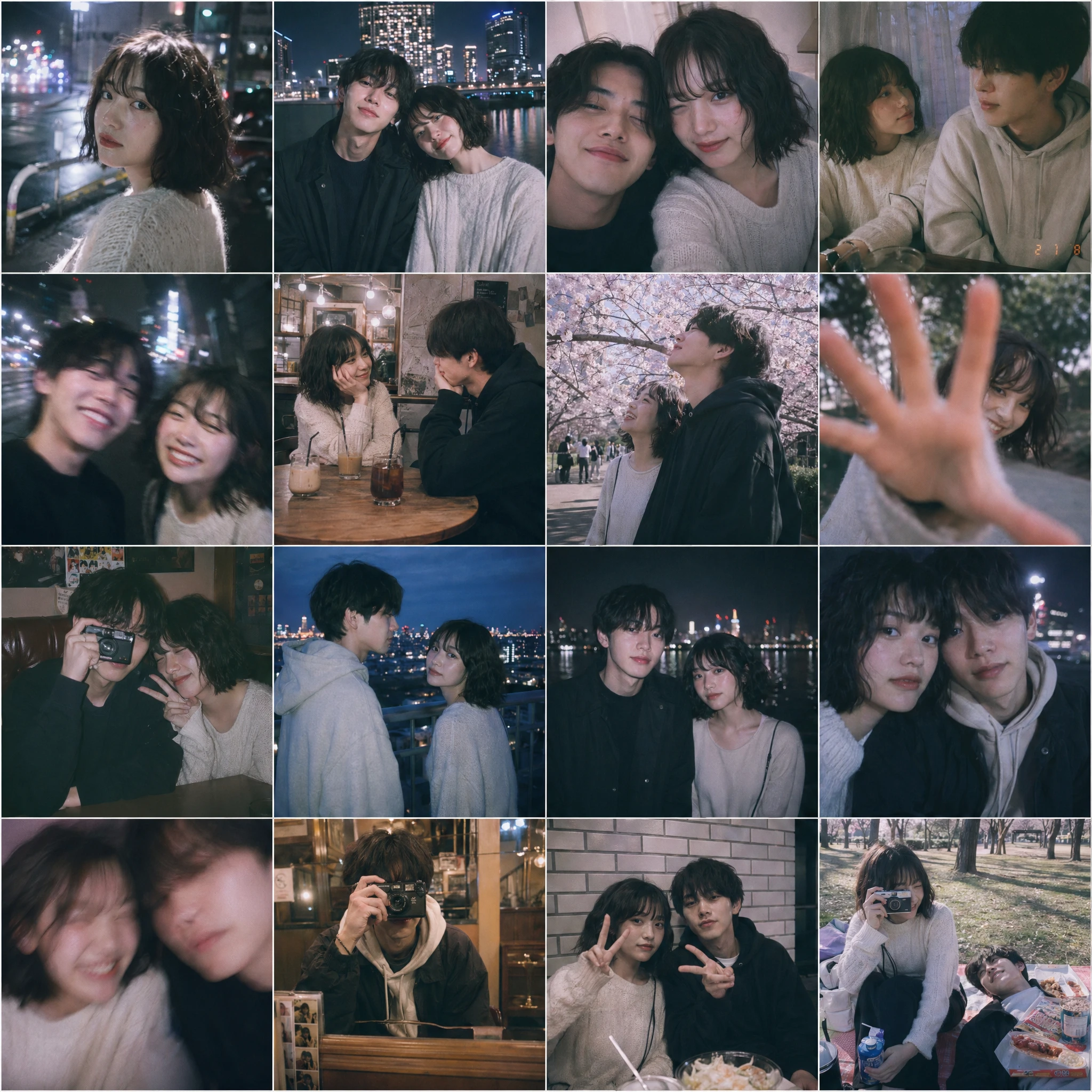 Social Media Post - Nostalgic Youth Memory Photo Grid