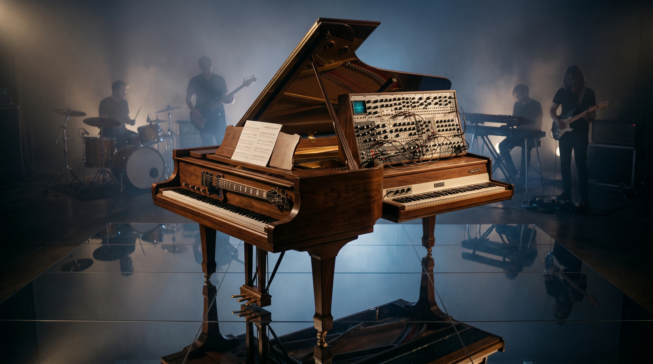 钢琴、吉他、合成器或整队乐队