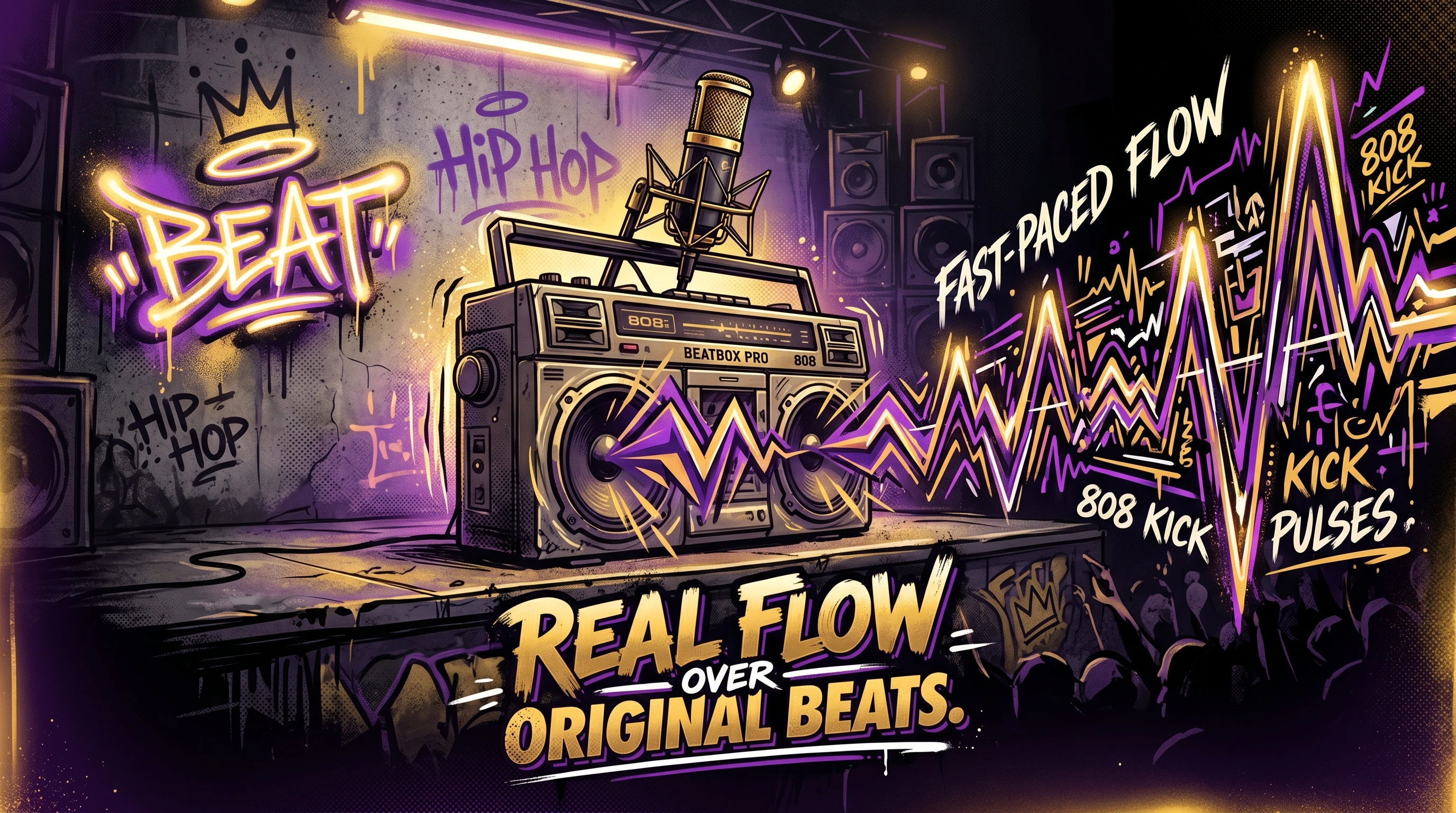 تدفق حقيقي فوق إيقاعات أصلية