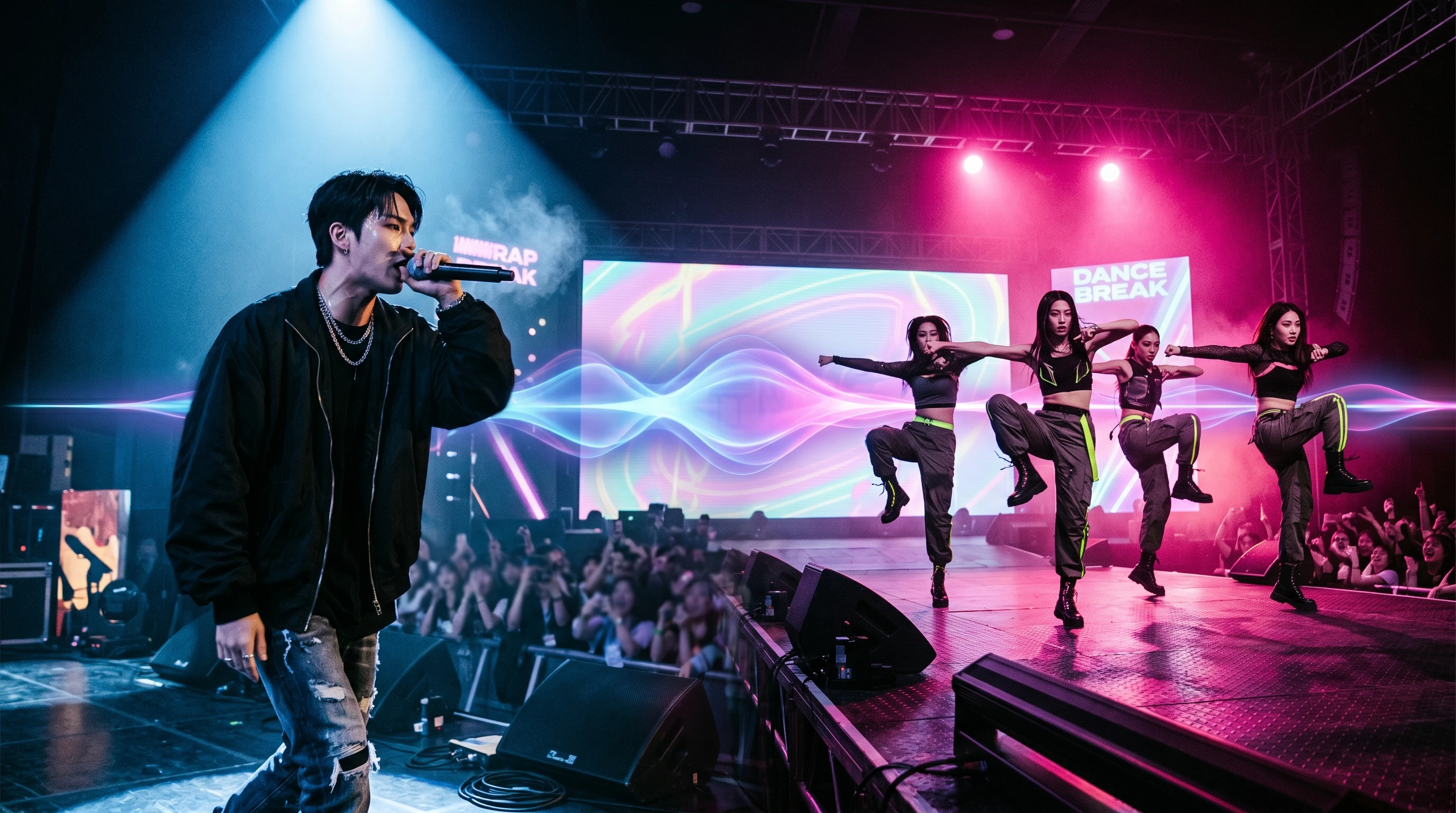 فواصل راب ومقاطع رقص