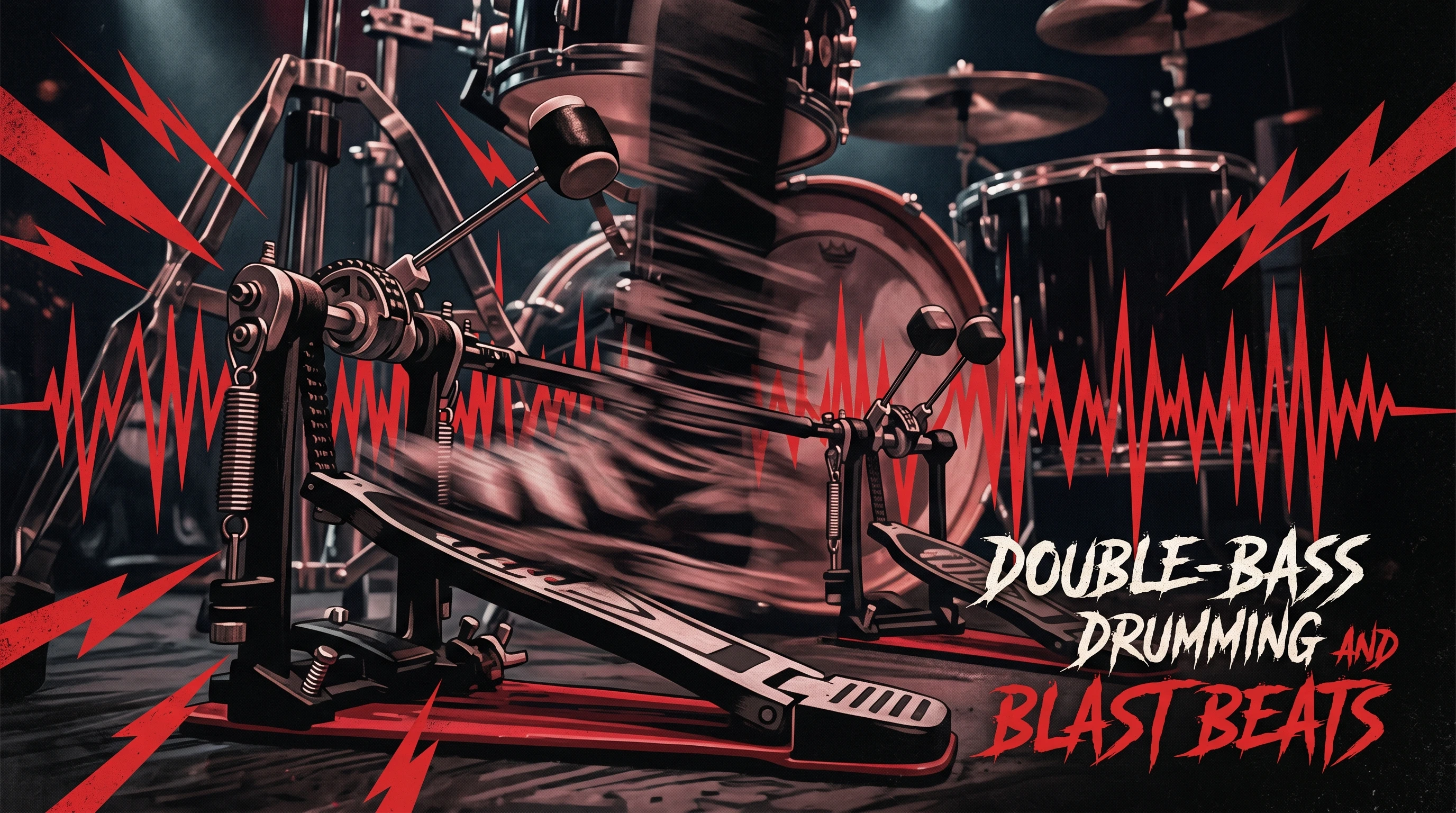 طبول مزدوجة وضربات منفجرة