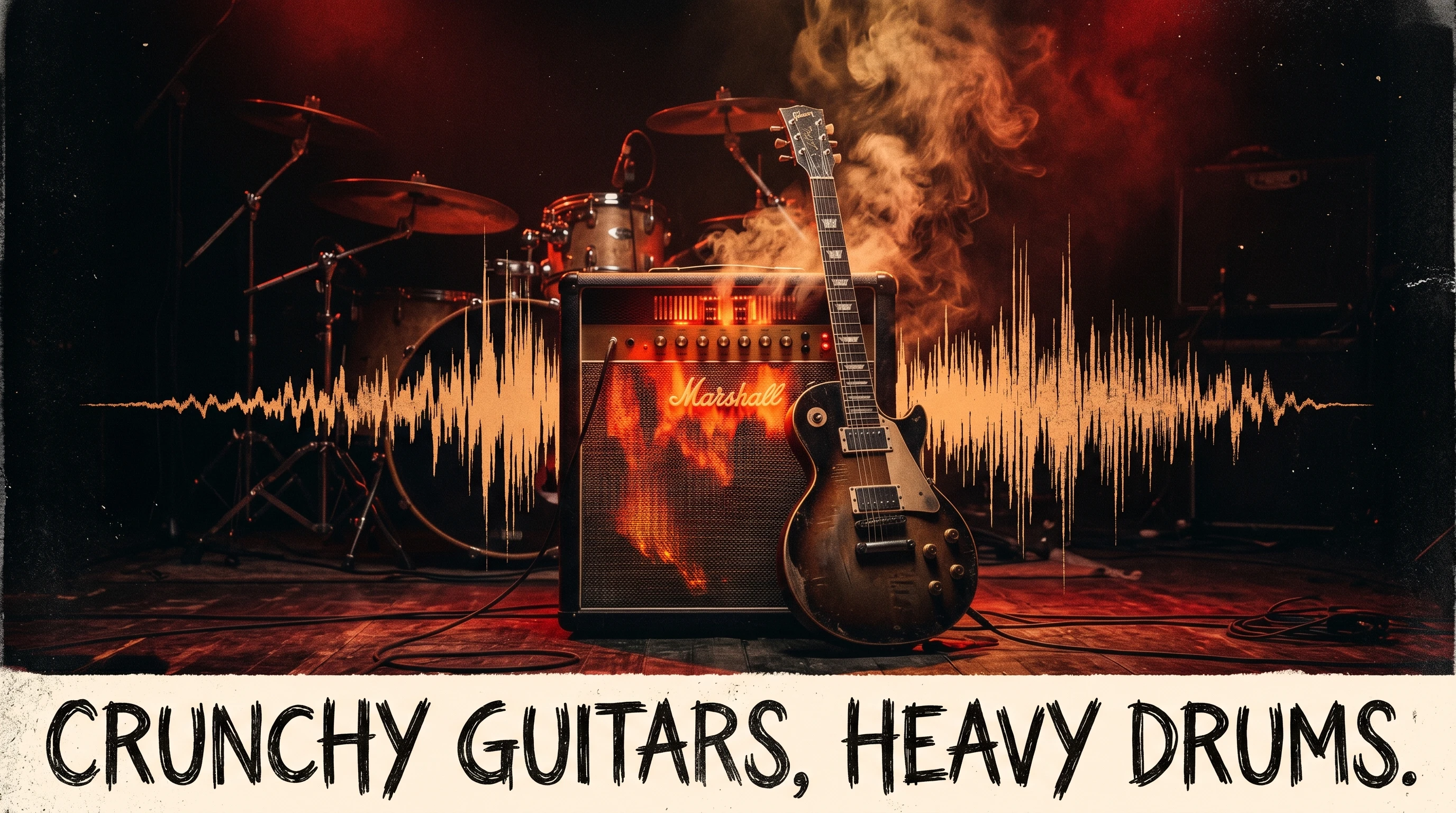 غيتارات مشروخة، طبول ثقيلة