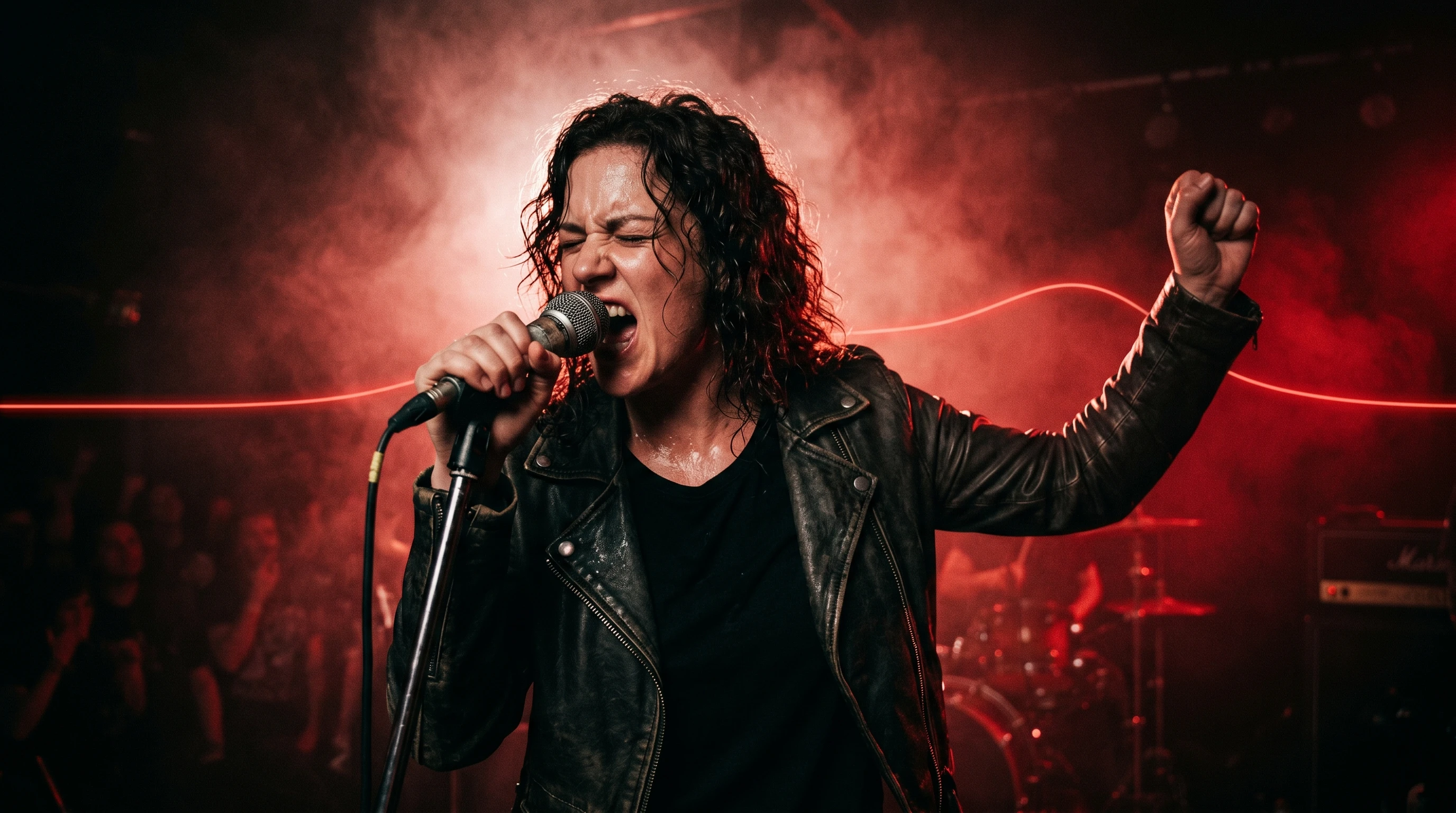 أداء صوتي مع حافة