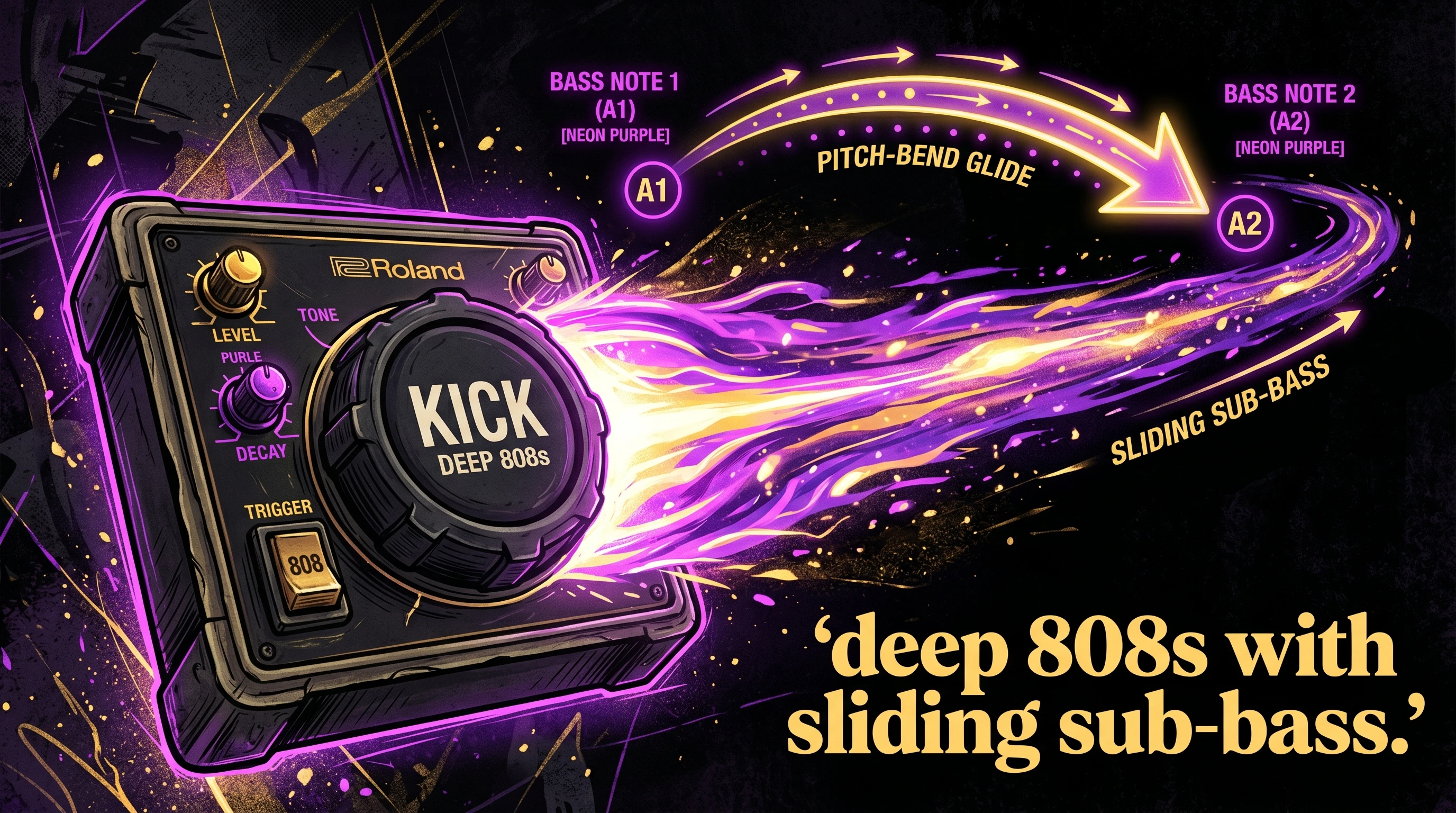 808s عميقة مع سلايد باس منزلق