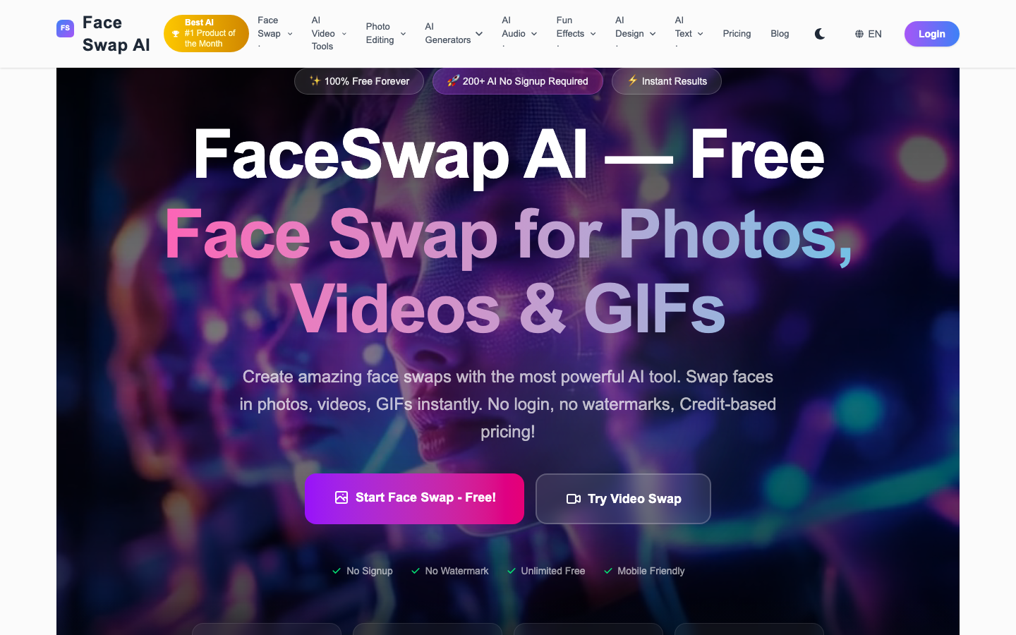 FaceSwapAI — Free Face Swap