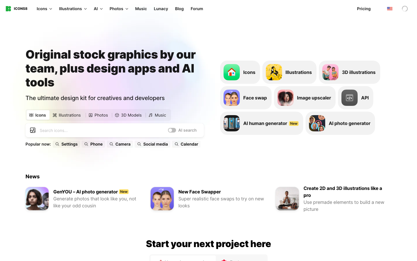 Icons8 Smart Upscaler — AI Image Upscaler