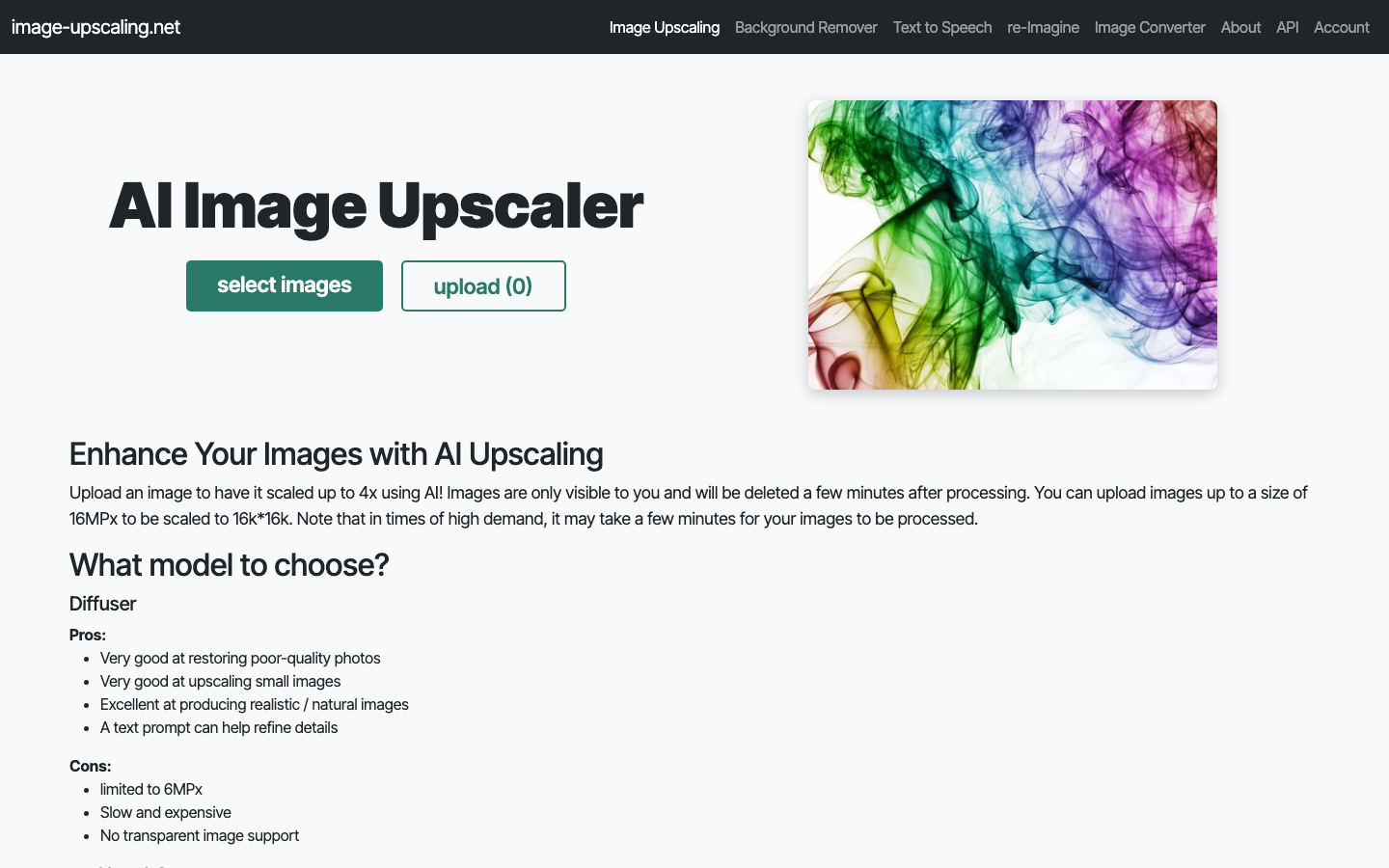 Image-Upscaling.net — Free AI Image Upscaler
