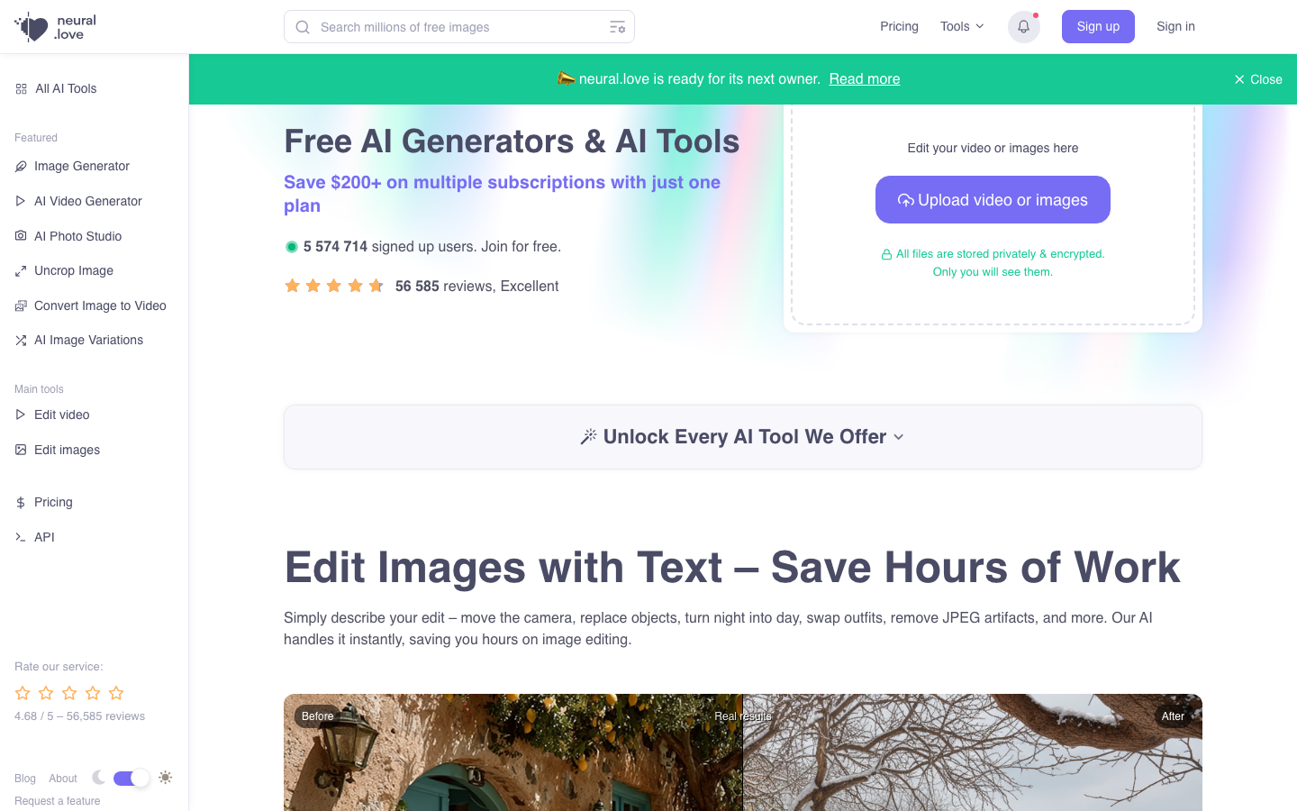 Neural Love — AI Video Upscaler