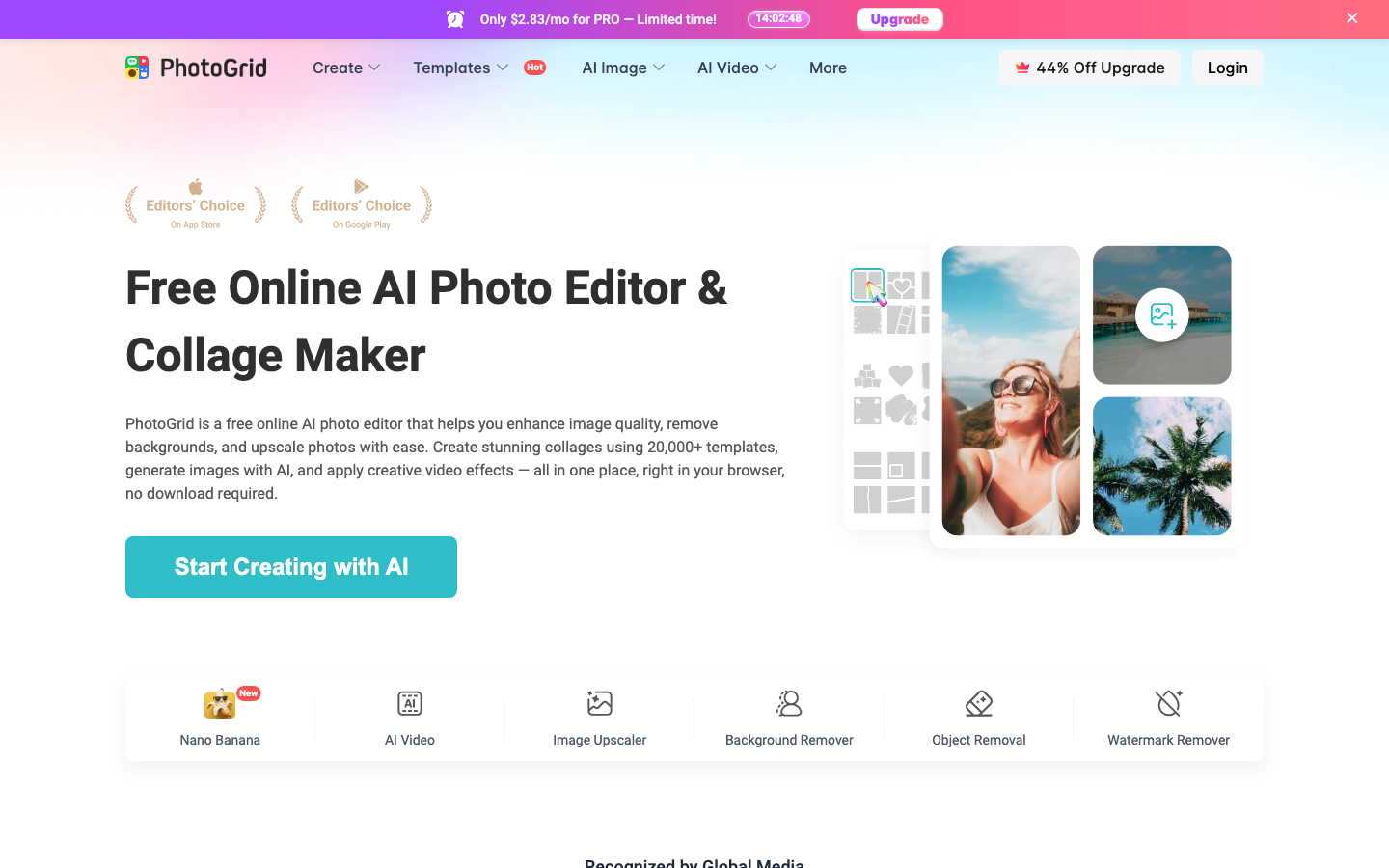 PhotoGrid — AI Kiss Video Generator
