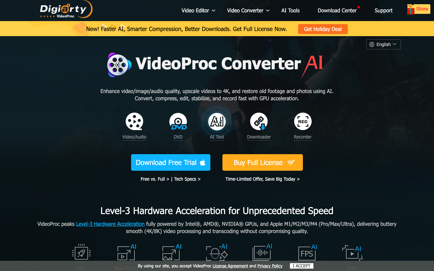VideoProc Converter AI — Video Enhancer