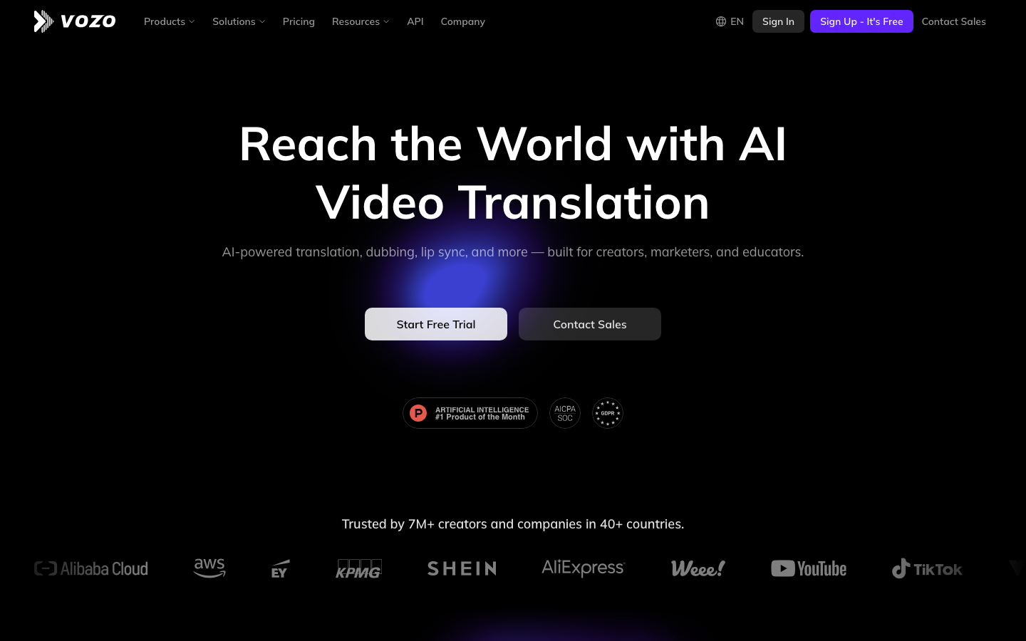 Vozo — Lip Sync AI